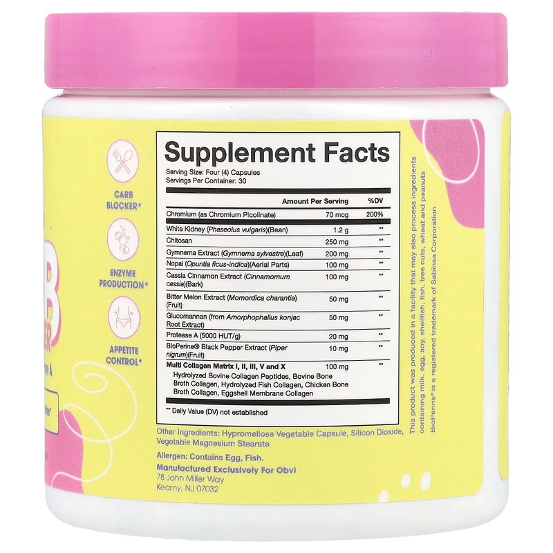 Obvi Collagenic Carb Blocker Best Price in Dubai